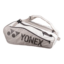 Yonex Racket Bag Club Line (Racket Bag, 3 Main Compartments) 2024 White/Sand 12 Pack